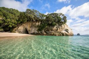 Auckland: Coromandel Driving Creek & Cathedral Cove Day Tour - The Thames Coastal Drive: Sea Views From the Passenger Seat