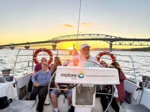 Auckland: Harbour Sailing Cruise with 3-Course Dinner - The 50ft sailing portion: full sails, steering, and onboard stories