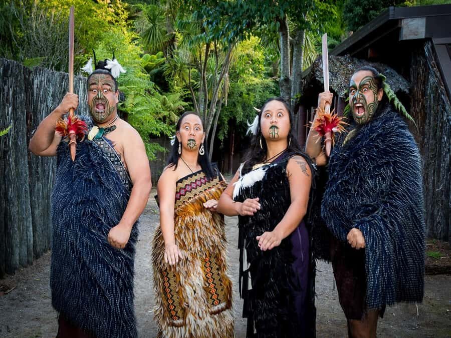 Auckland: Rotorua Tour with Mitai Māori Village & Wai-O-Tapu - Mitai Māori Village: The Hāngi Feast and Traditional Welcome Setup